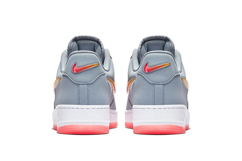 Nike Air Force 1 "Obsidian Mist" Jewel Swoosh oversized big release date info price sneaker colorway orange gradient