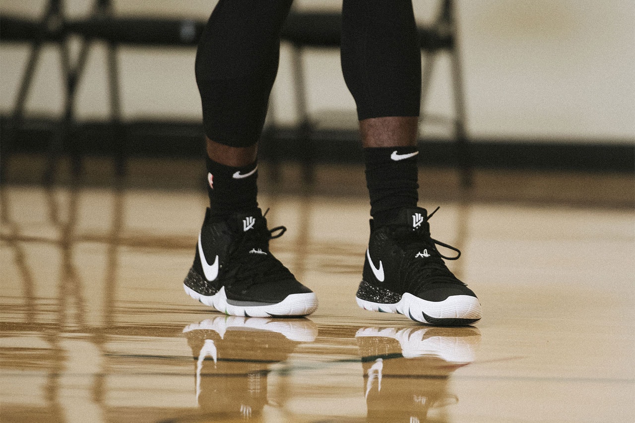 nike kyrie 5 nike basketball kyrie irving 2018 footwear black white blk mgc