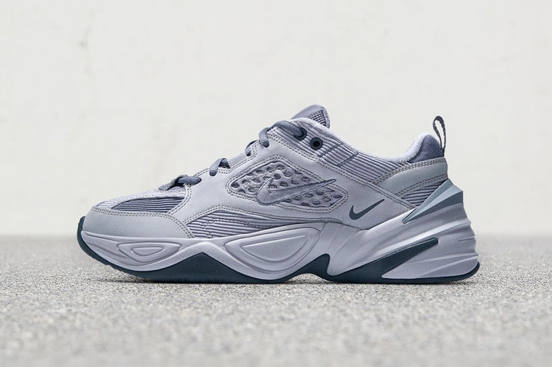 nike m2k tekno corduroy textured rubber release date 2018 december dark grey olive obsidian wheat  tan brown monarch