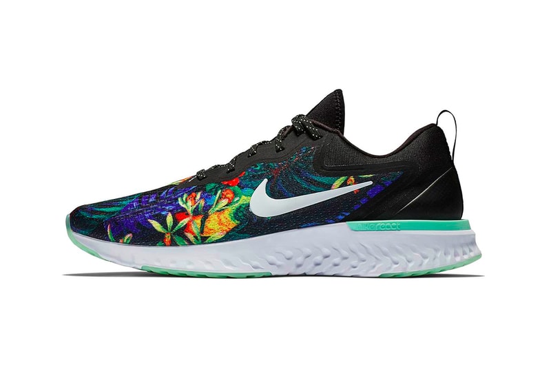 Nike Odyssey React Floral Black Green Glow White Release Info Date