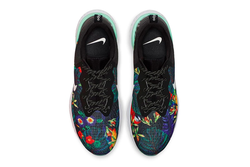 Nike Odyssey React Floral Black Green Glow White Release Info Date