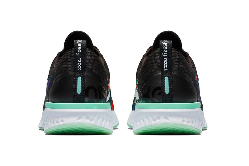 Nike Odyssey React Floral Black Green Glow White Release Info Date