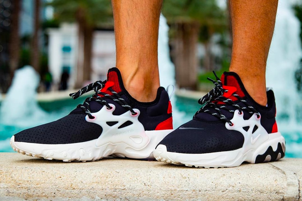 Nike react presto black phantom red uk Clearance