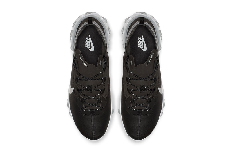 Nike react element 55 black white colorway sneaker grey release date info price