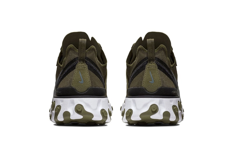Nike React Element 55 "Olive" Release Info price date sneaker colorway military green november december 2018