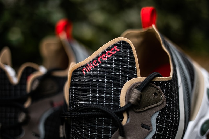 size? Exclusive x Nike React Element 55 Closer First Look Sneakers Shoes Trainers Kicks Cop Purchase Buy Available Now Online In-Store Details Detailed escape pack grid