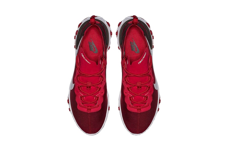 nike react element 55 team red white black 2018 nike sportswear footwear