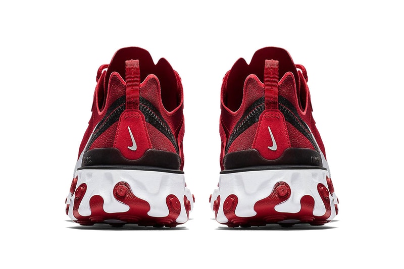 nike react element 55 team red white black 2018 nike sportswear footwear