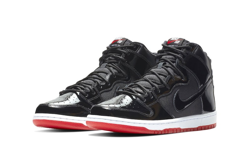 Nike SB Dunk High "Bred" Release Date info price sneaker skateboarding black red Black/Black-White-Varsity Red november 2018 rivals pack