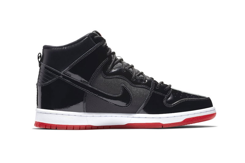 Nike SB Dunk High "Bred" Release Date info price sneaker skateboarding black red Black/Black-White-Varsity Red november 2018 rivals pack