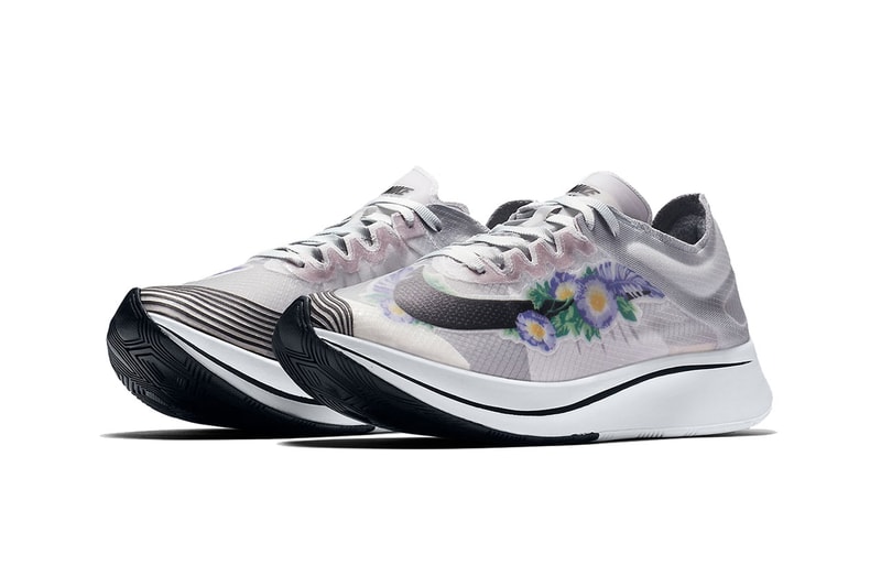 nike zoom fly sp floral pure platinum white black 2018 november nike running footwear