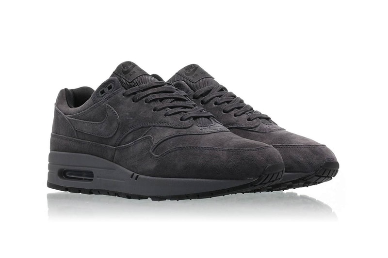 Nike Air Max 1 premium "Triple Anthracite" Release Date price sneaker grey colorway purchase size