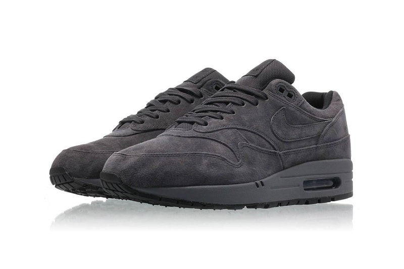 Nike Air Max 1 premium "Triple Anthracite" Release Date price sneaker grey colorway purchase size
