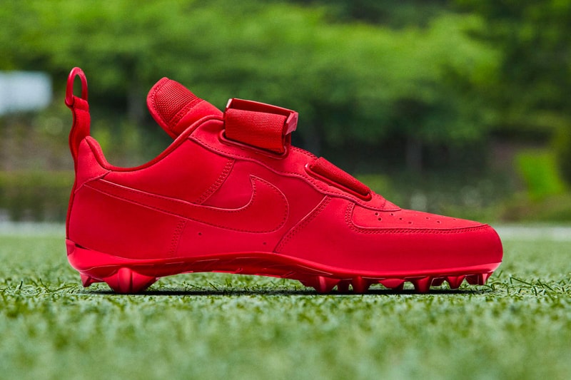 OBJ Nike Air Force 1 Utility Cleat Red New York Giants NFL Sports 