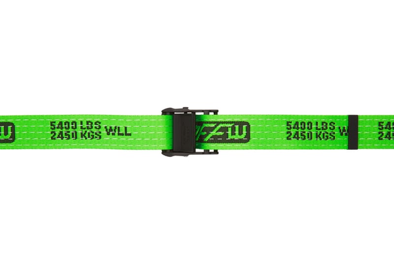 off white green belt