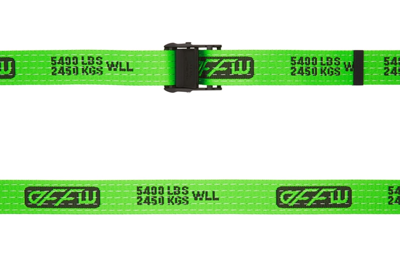 Off-White™ Green New Industrial Belt Release Info Date Black
