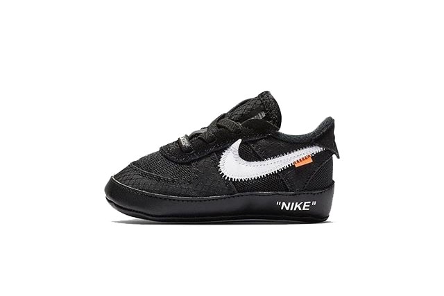 Virgil Abloh x Nike Air Force 1 Baby Size First Look Black Cone White CB TD Off White