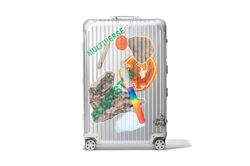 Olafur Eliasson x RIMOWA Luggage Stickers Collab Collaboration Cop Purchase Buy Little Sun Foundation A Collection of Stone, Lava, Meteorite, Ice, Driftwood, and Lichen Stickers