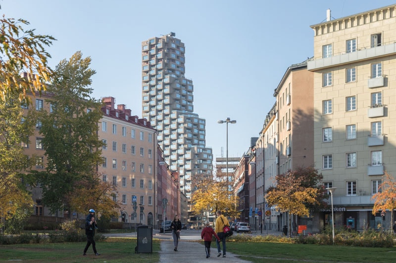 OMA Architects Innovationen Tower Opening Info architecture brutalism brutalist Stockholm tower residential homes apartments design 