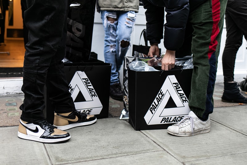 Palace Skateboards x Polo Ralph Lauren London Streetsnaps Fashion Clothing Street-Style Collab Collaboration Closer Look Bear Kickflip Puffa Jacket Corduroy Deck Skatijg