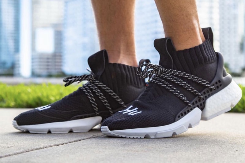 Pharrell adidas POD System Hu On Foot Look black Originals exclusive