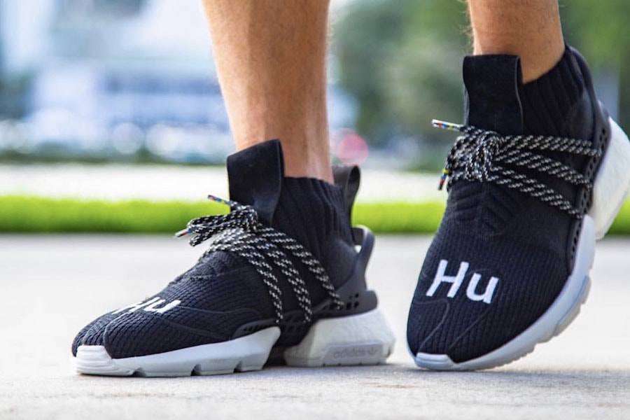 Pharrell adidas POD System Hu On Foot Look black Originals exclusive
