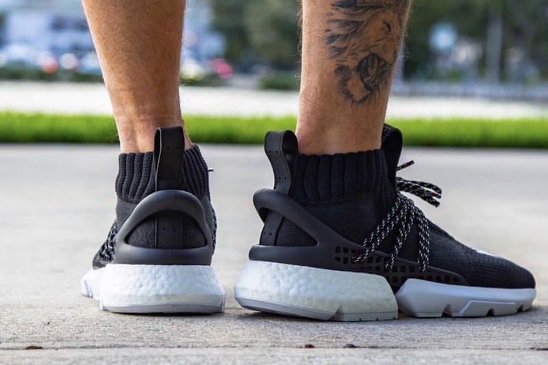 Pharrell x adidas POD System Hu On-Foot Look