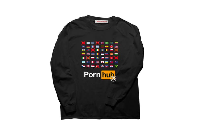 Pornhub Richardson Second Capsule Collection Cards long sleeve t shirt banned in bomber slides socks tote hoodie crewneck hat cap Riley Reid Aria Honey Gold Samirah Raheem Info Date Release