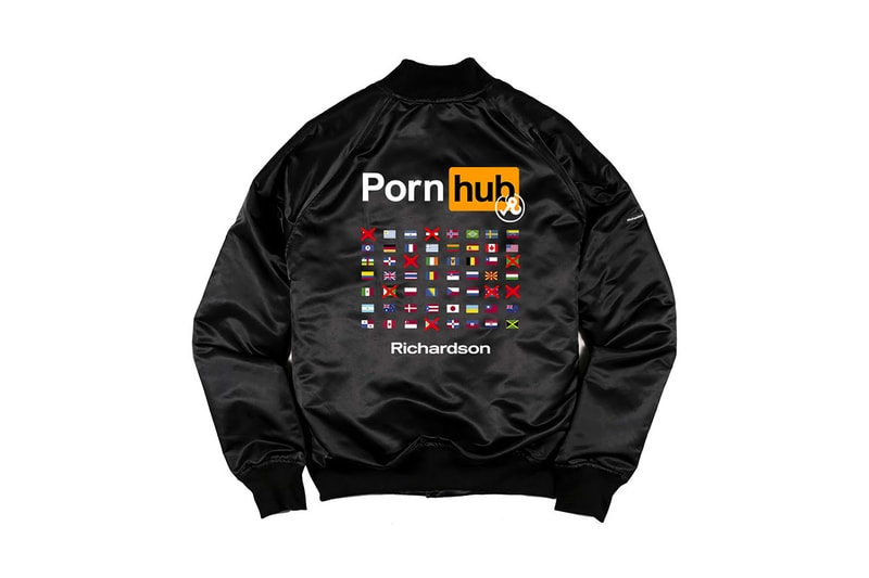 Pornhub Richardson Second Capsule Collection Cards long sleeve t shirt banned in bomber slides socks tote hoodie crewneck hat cap Riley Reid Aria Honey Gold Samirah Raheem Info Date Release