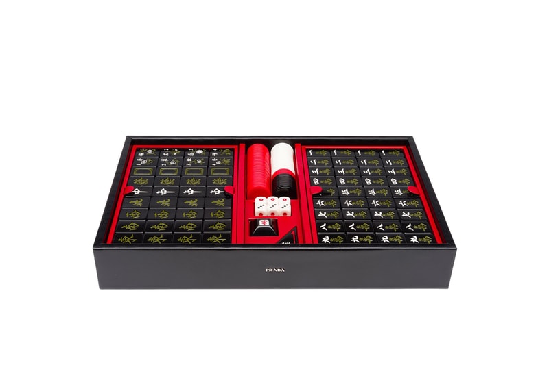 Prada $4,000 USD Leather Mahjong Game Fall/Winter 2018 FW2018