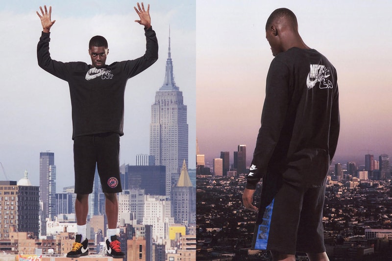 Sheck Wes Nike NYC Editions Collection Air Max 95 Blazer Mid black purple yellow orange teal blue New York Los Angeles basketball drop release date info 