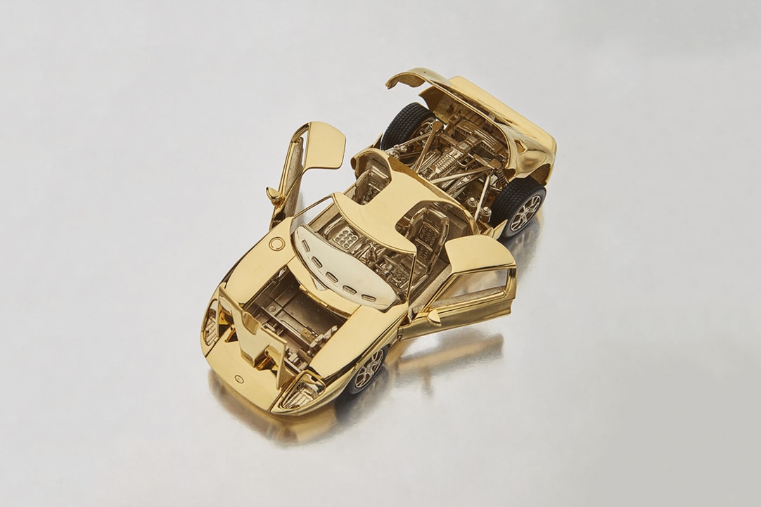 Sotheby's 18-Karat Gold 1/25 Scale Ford GT Model Auctions cars sports card manufacturing Henry Ford