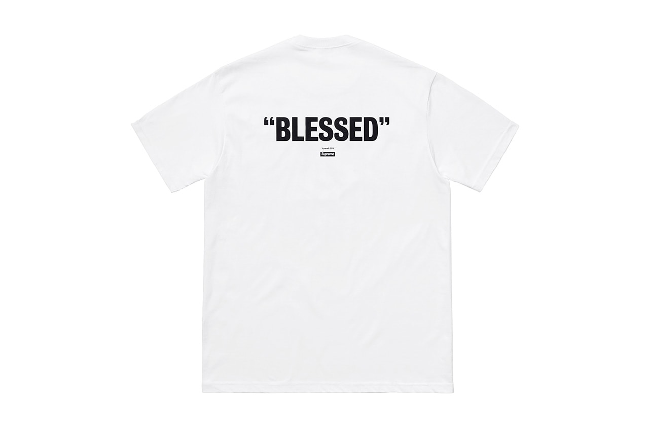 Supreme "BLESSED" DVD White T-Shirt Back