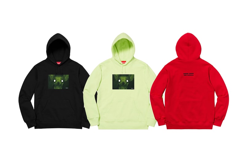 Supreme x Chris Cunningham "Rubber Johnny" Capsule Collection Chihuahua Hoodie T-Shirt night Vision