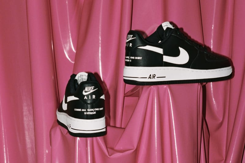 comme des garcons x supreme x nike air force 1