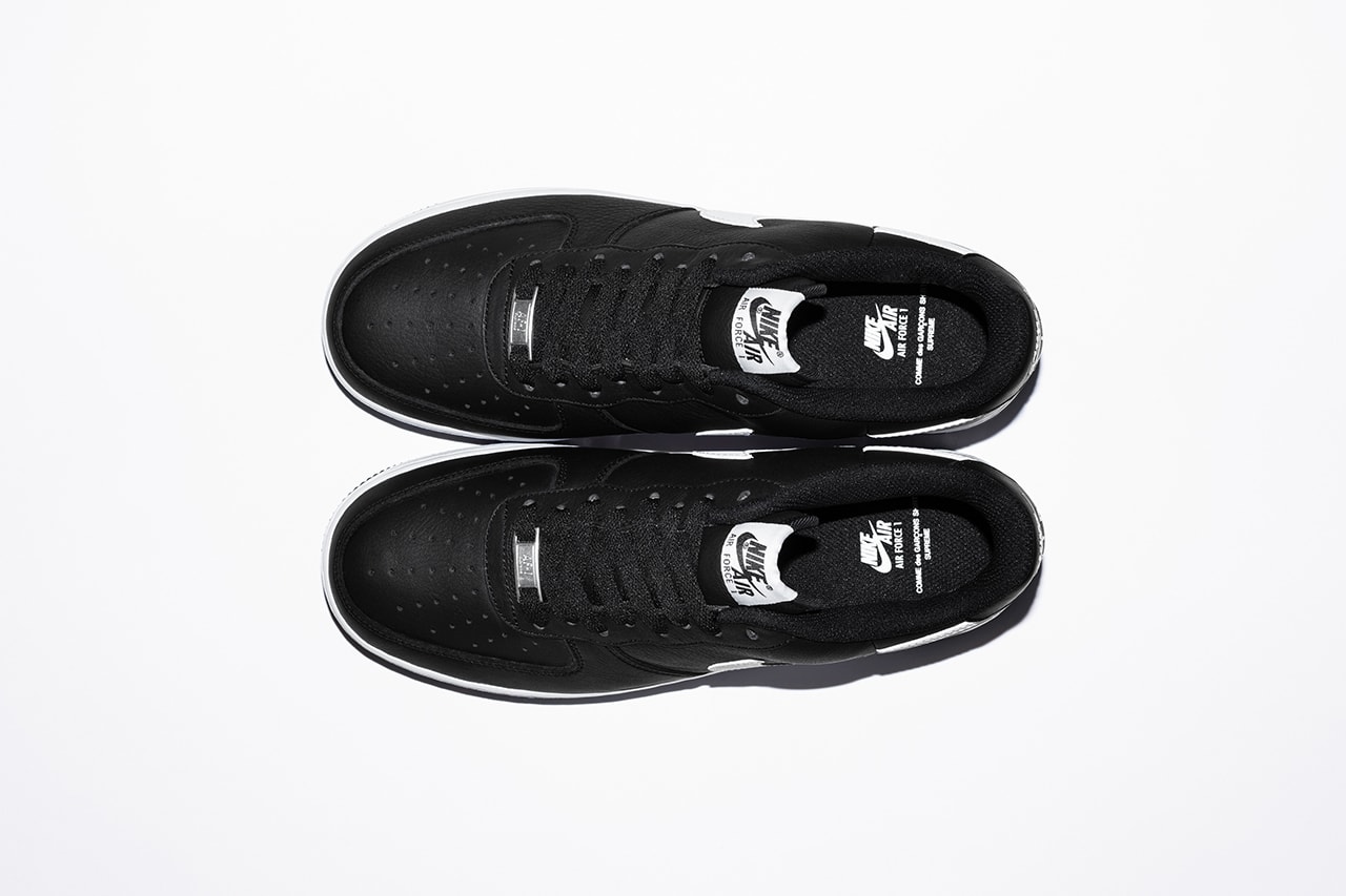 Supreme x Comme des Garcons Shirt Nike AF1 Official Info sneaker kicks fashion cdg Footwear New York uptowns skate 