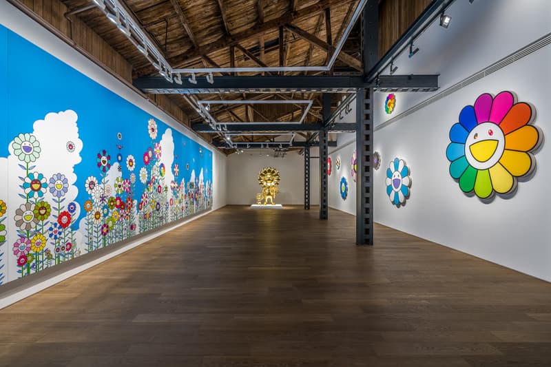 takashi murakami in wonderland perrotin shanghai exhibition artworks paintings sculptures installations