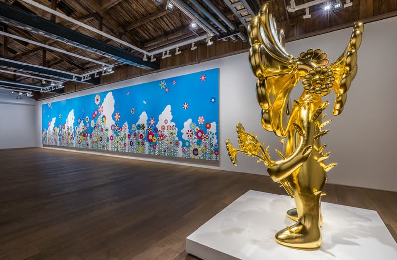 takashi murakami in wonderland perrotin shanghai exhibition artworks paintings sculptures installations