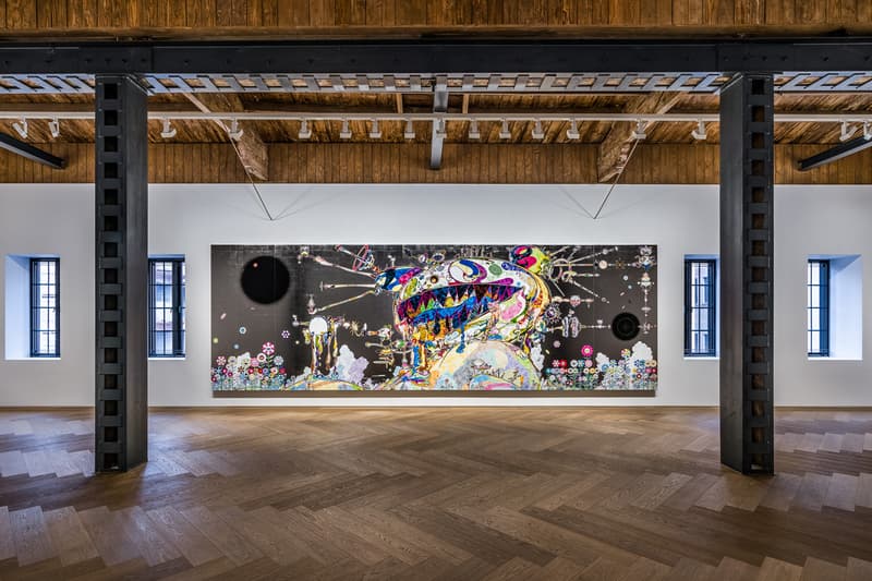 takashi murakami in wonderland perrotin shanghai exhibition artworks paintings sculptures installations