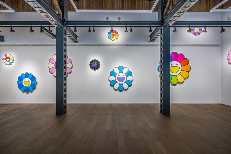 takashi murakami in wonderland perrotin shanghai exhibition artworks paintings sculptures installations