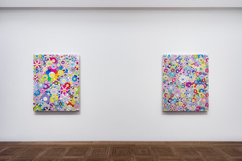 takashi murakami in wonderland perrotin shanghai exhibition artworks paintings sculptures installations