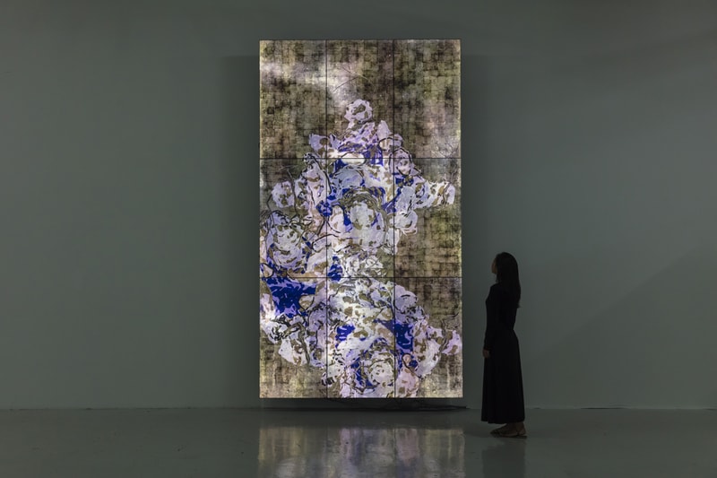 teamlab screen based works pace gallery palo alto california exhibition artworks 