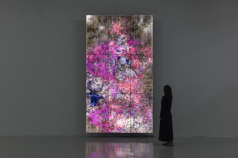 teamlab screen based works pace gallery palo alto california exhibition artworks 