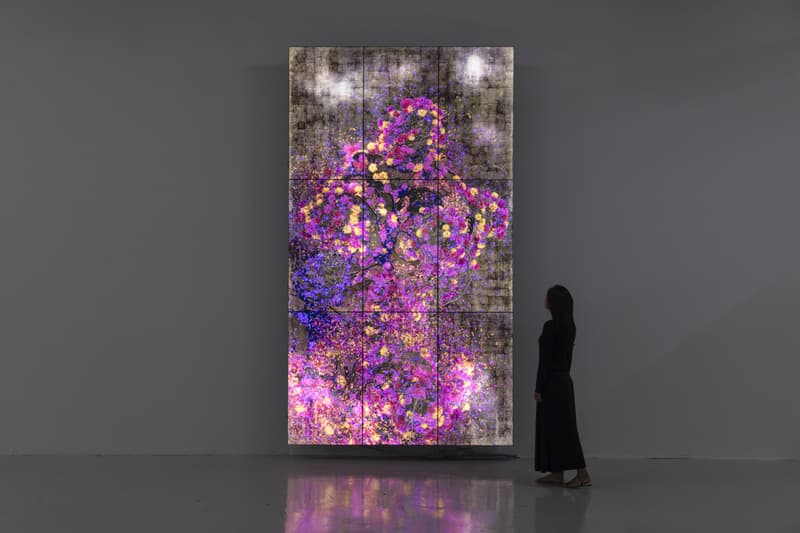 teamlab screen based works pace gallery palo alto california exhibition artworks