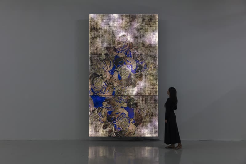 teamlab screen based works pace gallery palo alto california exhibition artworks
