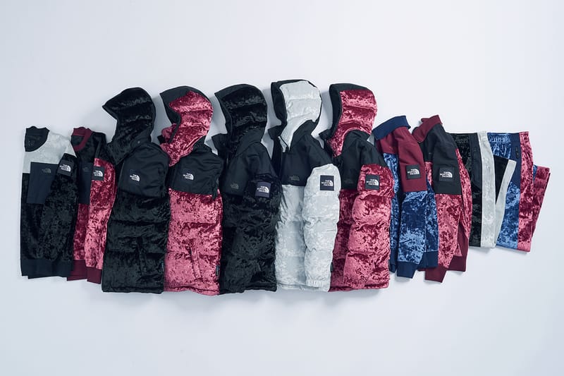 north face nuptse velvet