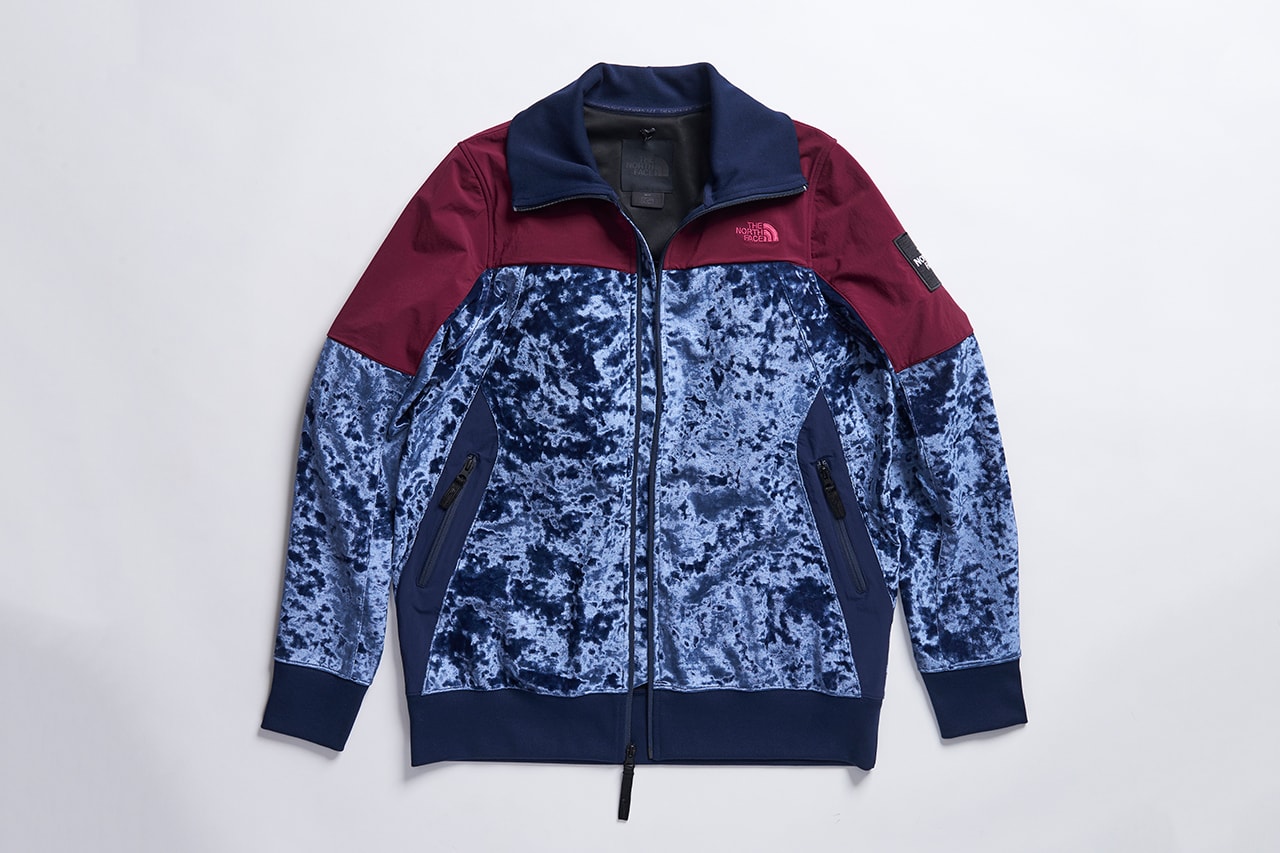 The North Face Black Series Velvet Collection release date information details drop mens womens nuptse puffer jacket sweat pants pullover sweater shirt blue red pink black white november 28 williamsburg new york prototype store exclusive