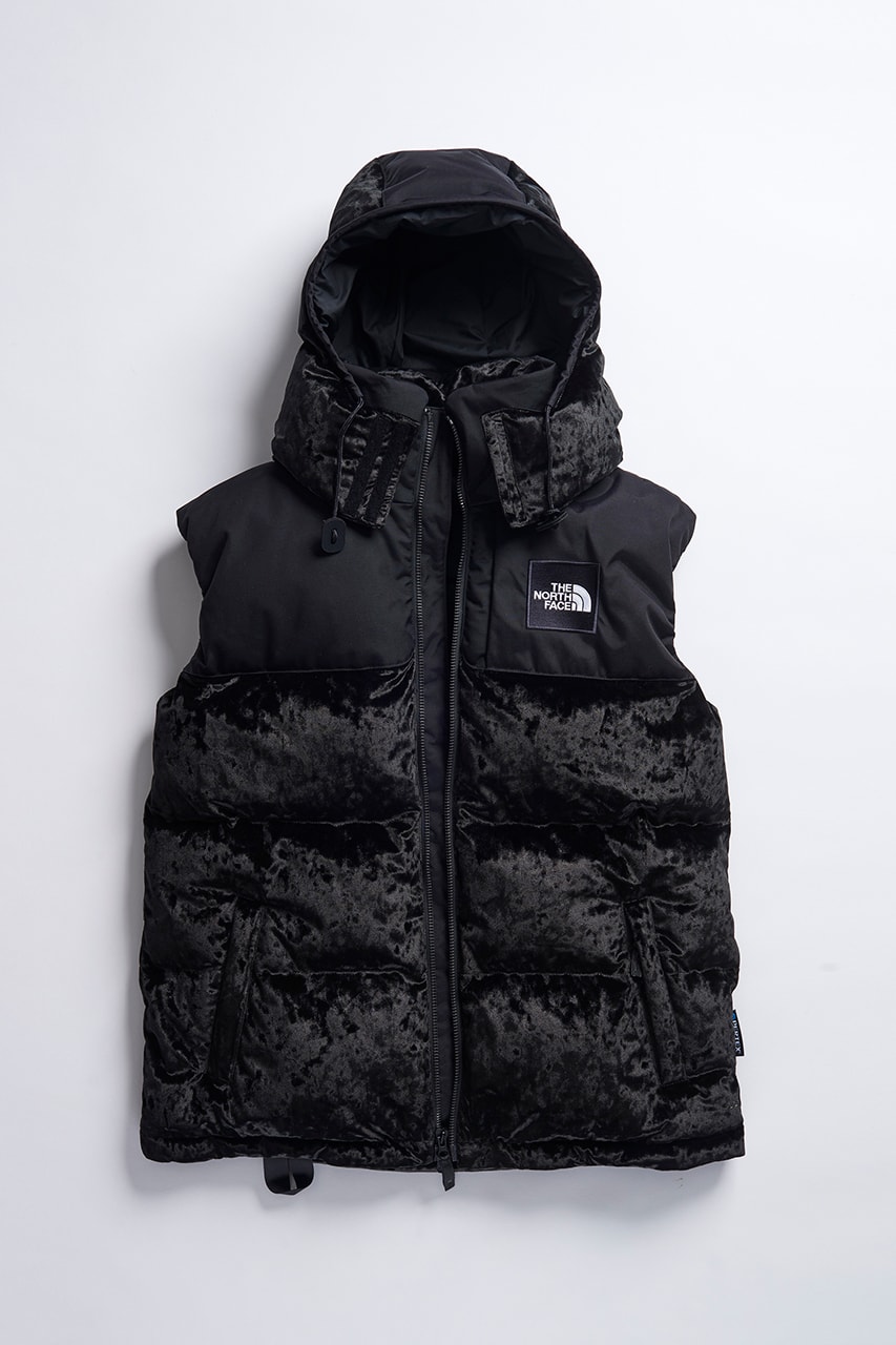 The North Face Black Series Velvet Collection release date information details drop mens womens nuptse puffer jacket sweat pants pullover sweater shirt blue red pink black white november 28 williamsburg new york prototype store exclusive