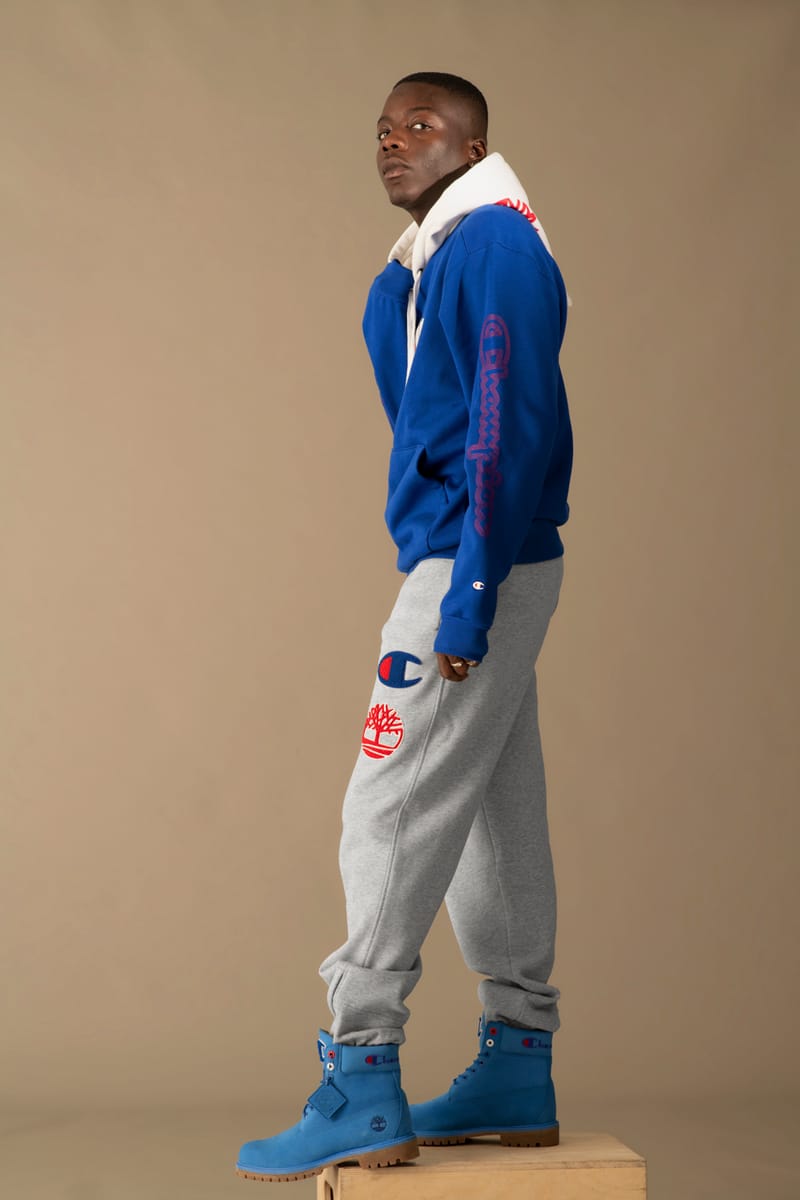 champion and timberland sweatpants