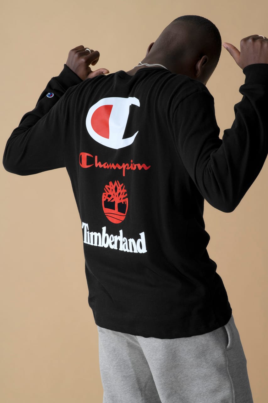 foot locker champion timberland hoodie